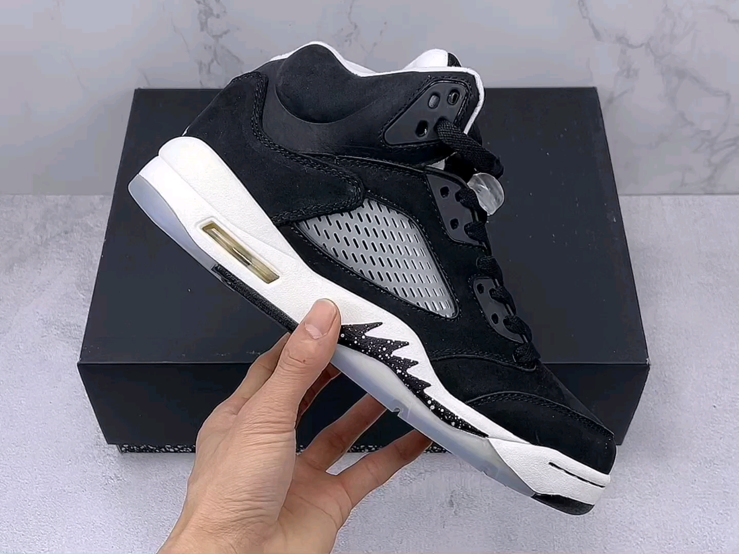 实拍视频纯原 aj5 乔5 奥利奥 air jordan 5 文化篮球鞋货号 ct488