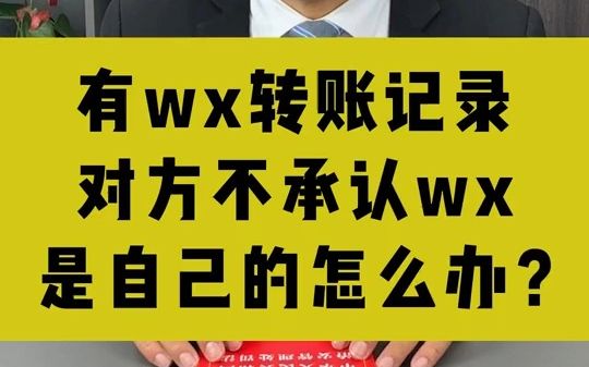 【法律咨询】有微信转账记录,欠款人不承认怎么办?哔哩哔哩bilibili