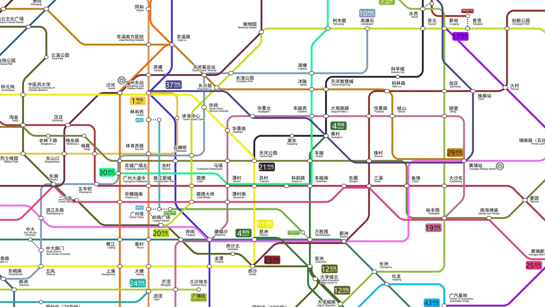 Д °;)っ——广州市轨道交通线网规划(2018