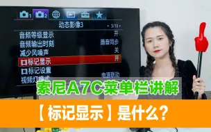 Download Video: 索尼A7C菜单栏讲解—【标记设置和显示】是什么？