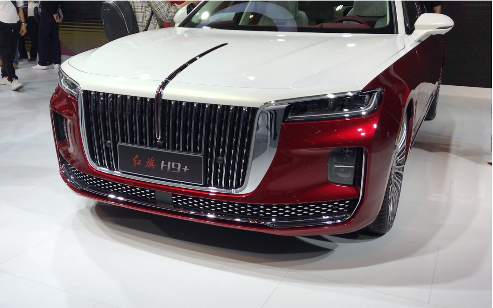 红旗h9 红白特别版&e-hs9,广州2020车展实拍_哔哩哔哩_bilibili