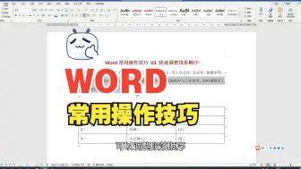 Download Video: word最常用的10个操作技巧