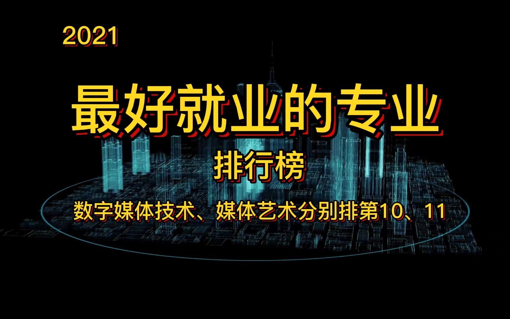 [图]2021年各专业就业率排行榜出炉，选对了这些专业92%以上会就业，你的专业上榜了吗?数字媒体技术、数字媒体艺术进入专业进入前10