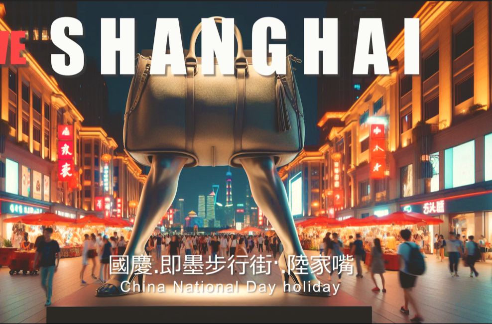 LOVE SHANGHAI 国庆看看 上海即墨路步行街 陆家嘴 I 4K哔哩哔哩bilibili