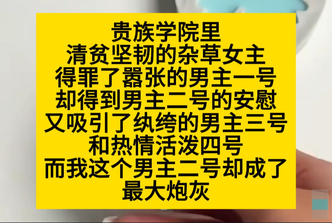 原耽推文 贵族学院里,清贫坚韧的杂草女主,得罪了嚣张的男一,而我之歌男二却成了炮灰……哔哩哔哩bilibili