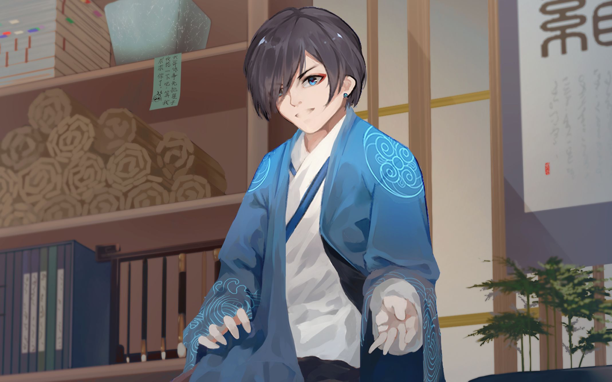 【sai2】【板绘】现代古风立绘改图 zs透视