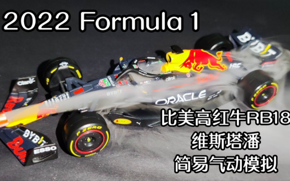 【F1模型气动】2022赛季气动首发 比美高红牛RB18 1号赛车 维斯塔潘 简易气动模拟哔哩哔哩bilibili