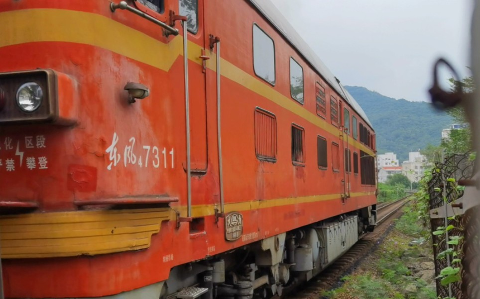 【平盐铁路】df4-7311牵引敞车通过