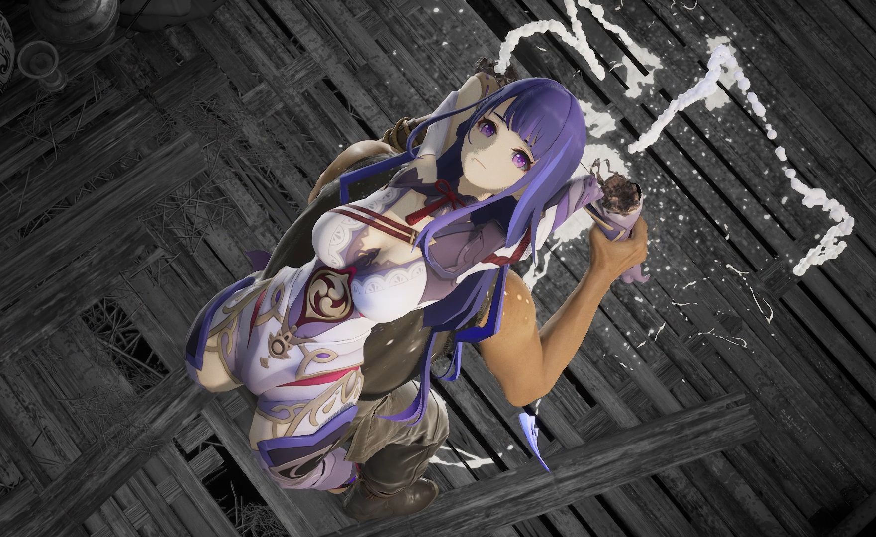 真人快打1 雷电将军被切成2半