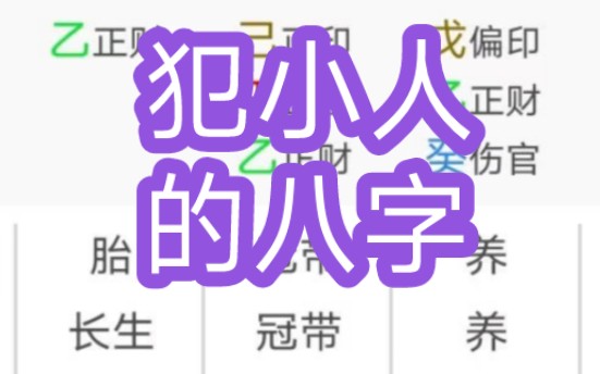 犯小人的八字哔哩哔哩bilibili