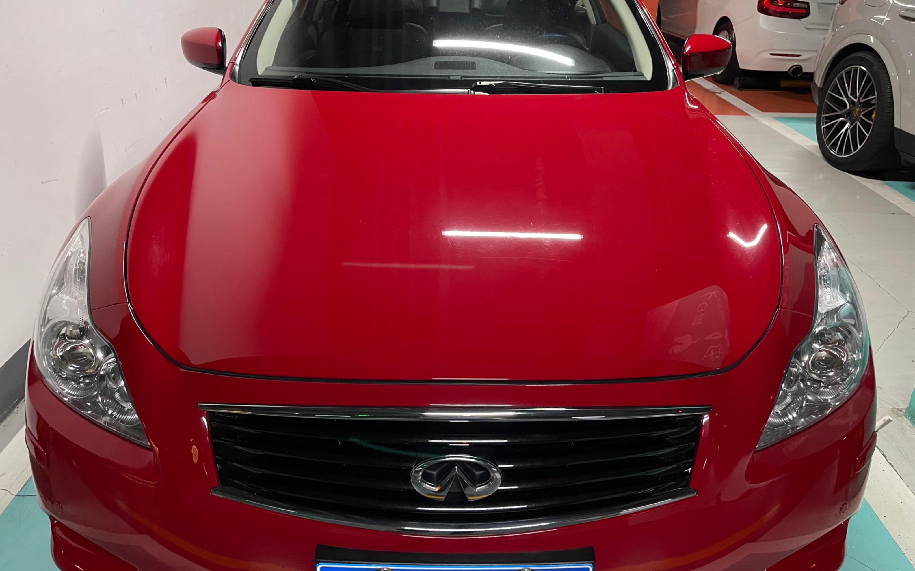 【深圳|g37s coupe】大红色的英菲尼迪g37s 轿跑车