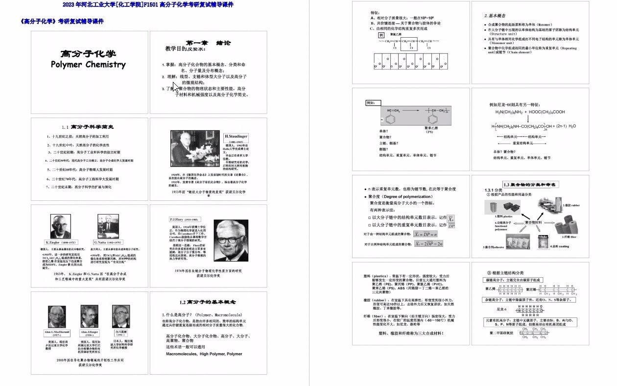 【电子书】2023年河北工业大学[化工学院]F1501高分子化学考研复试精品资料哔哩哔哩bilibili