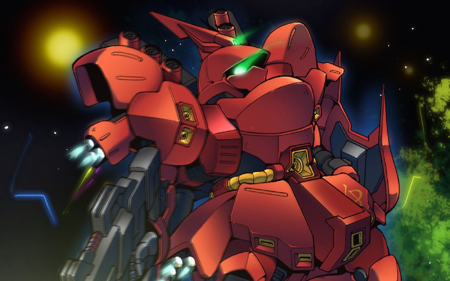 sd敢达沙扎比腹部扩散米加粒子炮装备