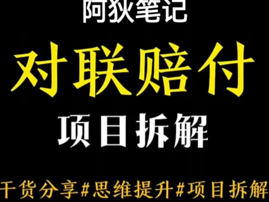 你觉得对联项目怎么样!#项目拆解 #野路子信息差哔哩哔哩bilibili