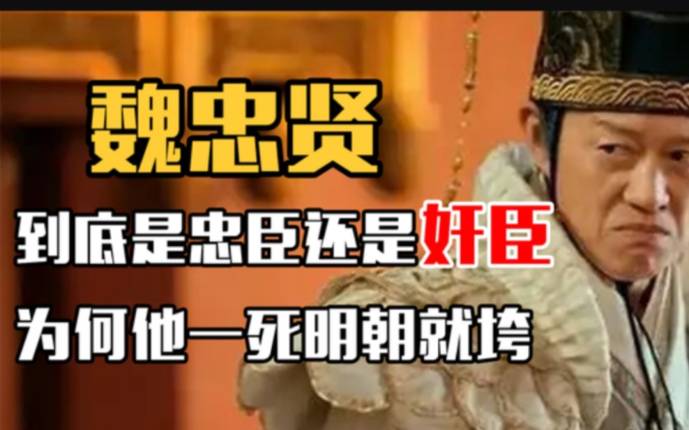 揭秘真正的魏忠贤,是权臣还是忠臣?临死前8个字17年后字字应验哔哩哔哩bilibili