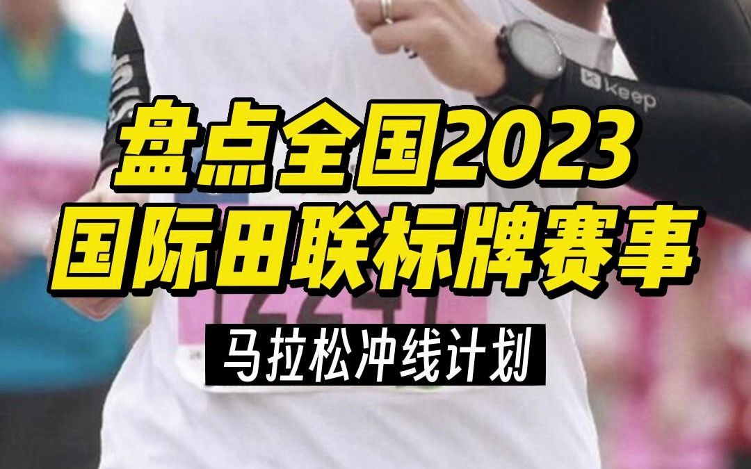 2023全国路跑赛事盘点之国际田联认证标牌哔哩哔哩bilibili