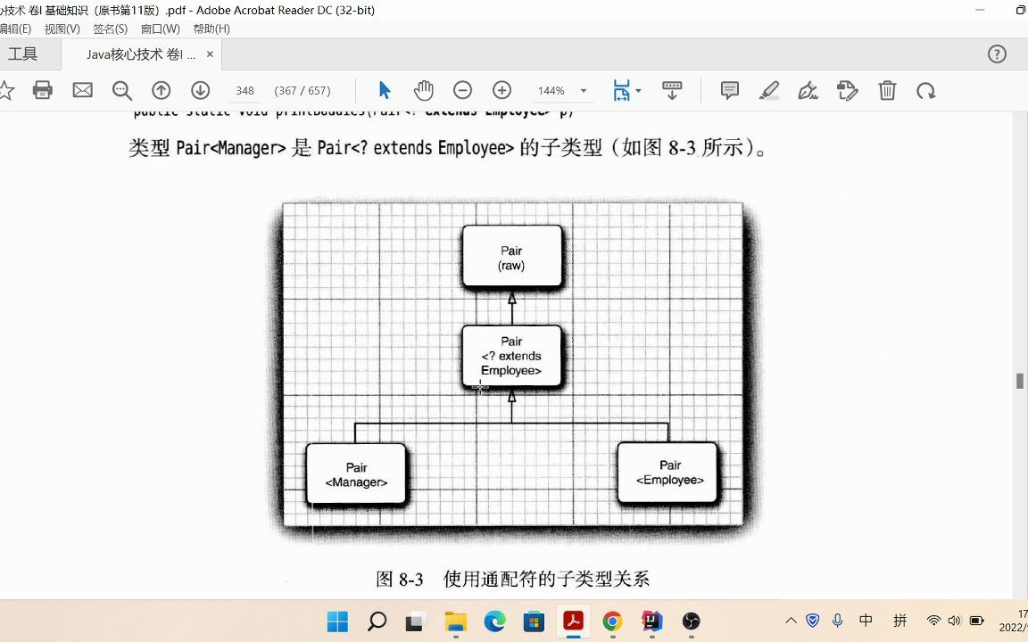 [图]《Java核心技术 卷1：基础知识》 第八章 泛型程序设计 8.8节 通配符类型