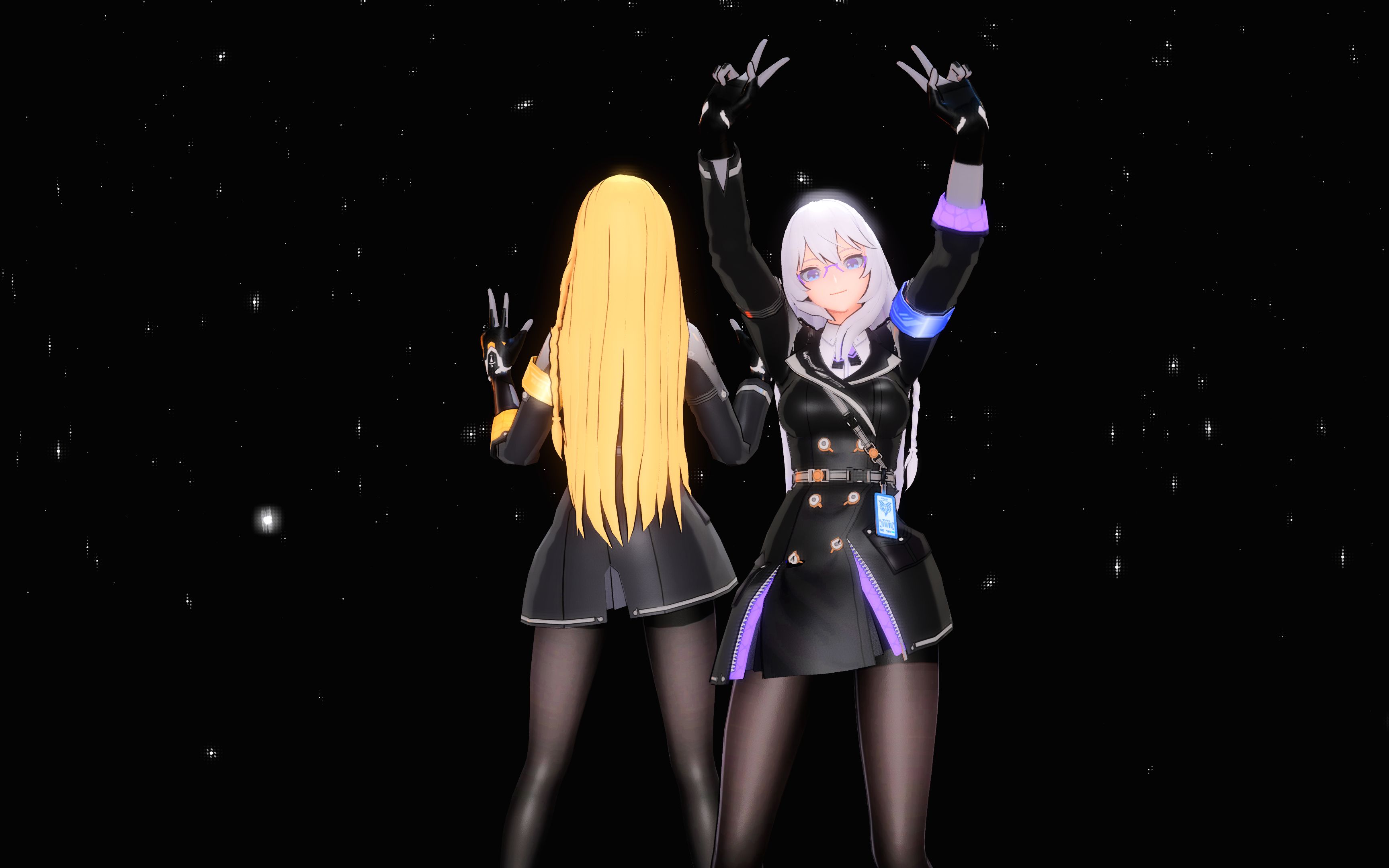 【深空之眼/mmd】,巴德尔&霍德尔 (姐妹)竖屏版