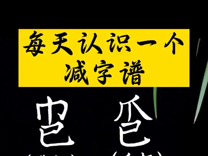 每天认识一个减字谱“带起”“爪起”哔哩哔哩bilibili