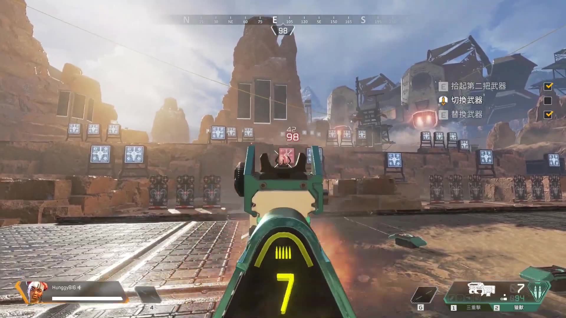 jason的游戏直播频道hunggygames全武器伤害输出测试和平使者最opapex