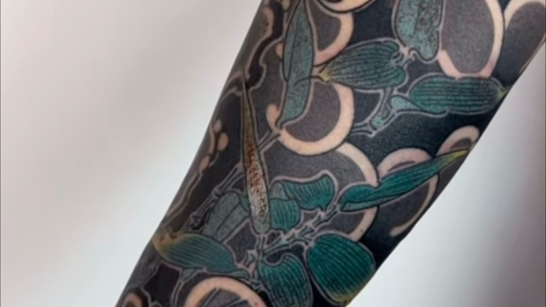 高质量老传统花臂纹身