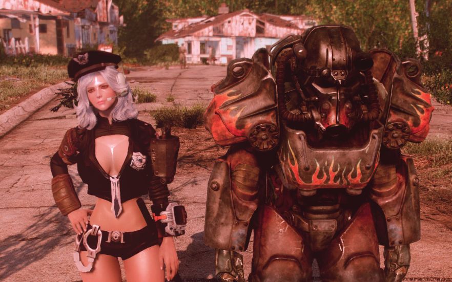 【辐射4】打了整合包进入发光海的画面挺震撼的 就录了一波(整合包