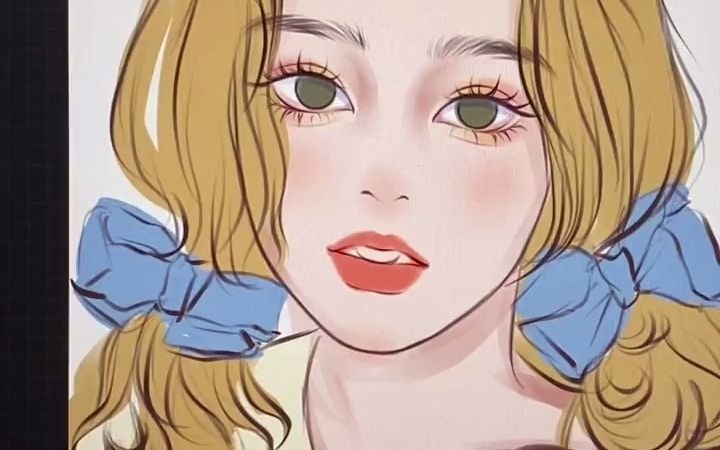 【手绘头像】超简单嘟嘟唇画画教程