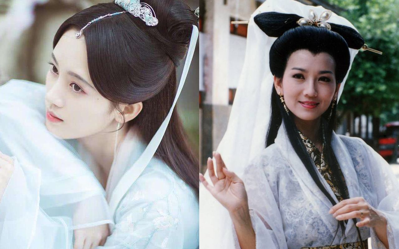 【新白对比】鞠婧祎和赵雅芝的白素贞变身成人