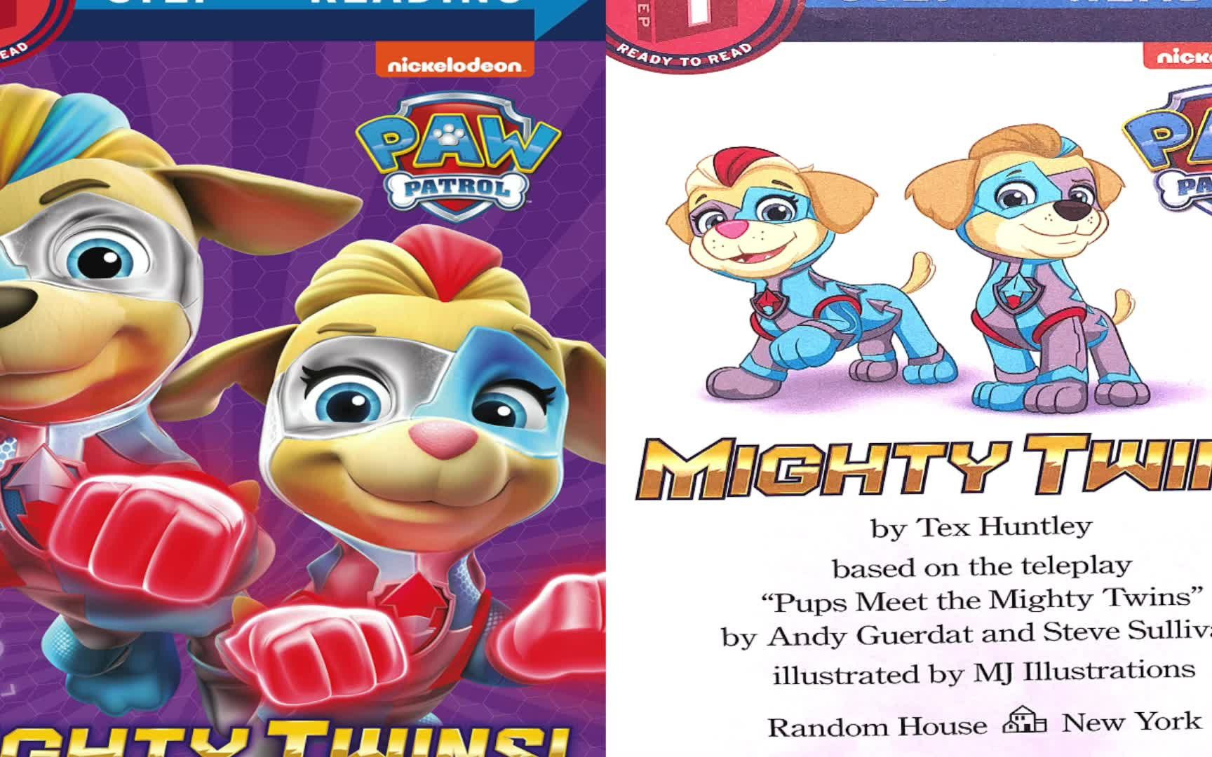 pawpatrolmightytwins汪汪队立大功英文绘本故事