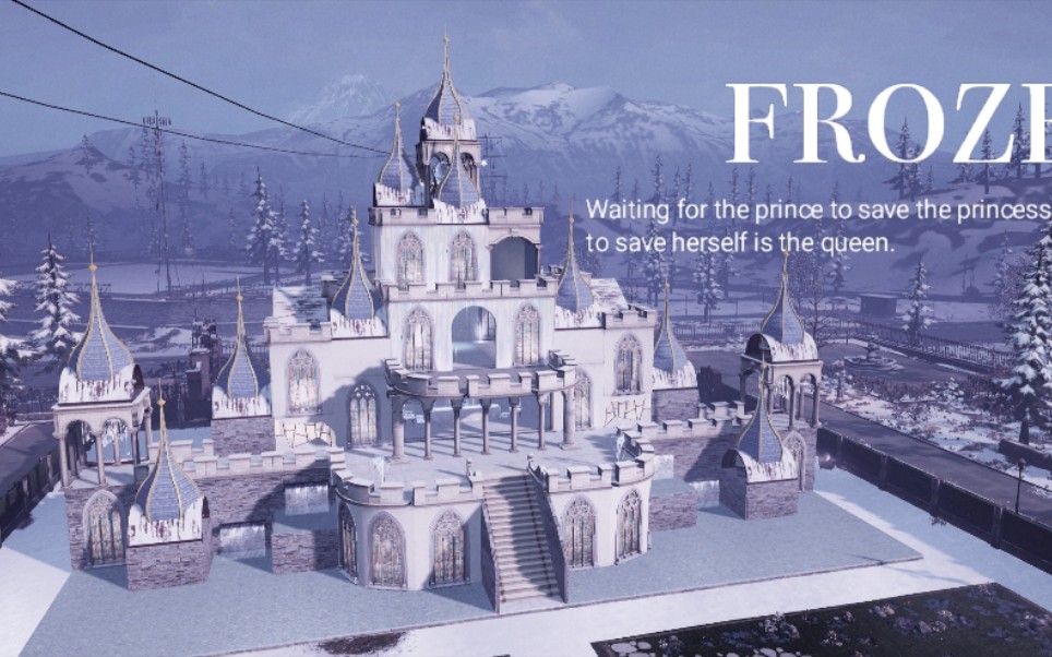 【么呜嗷喵】明日之后双人童话城堡『frozen』内饰欣赏