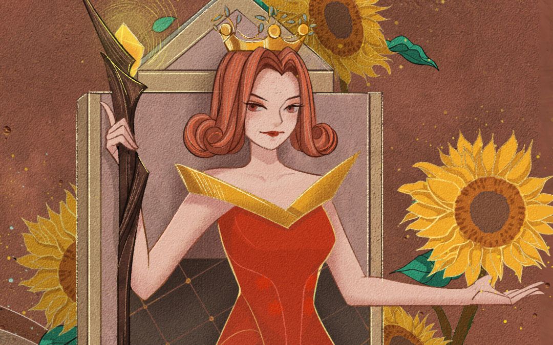 【阿来-绘画过程】queen of wands