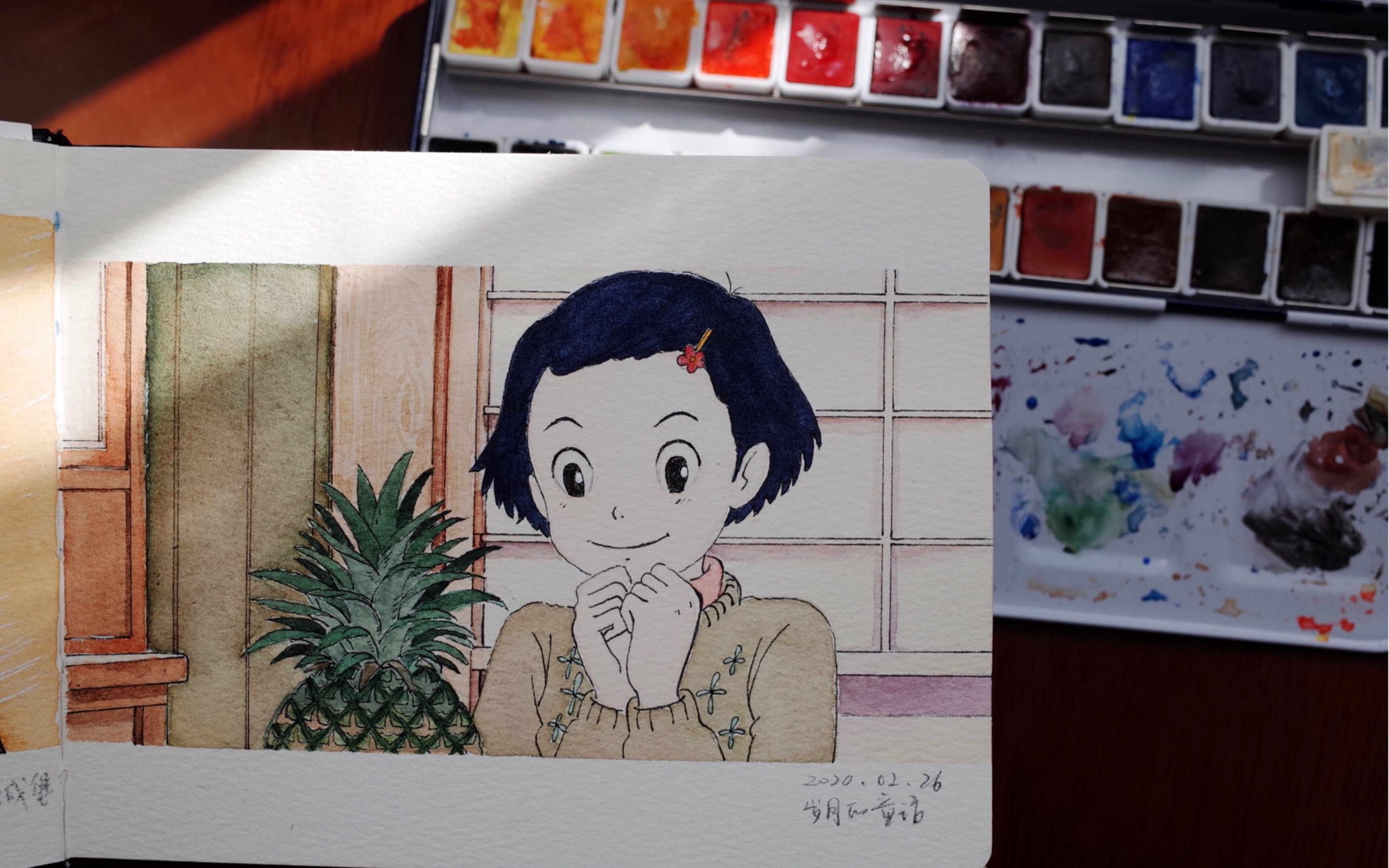 4 画一本宫崎骏|岁月的童话|水彩手绘练习打卡