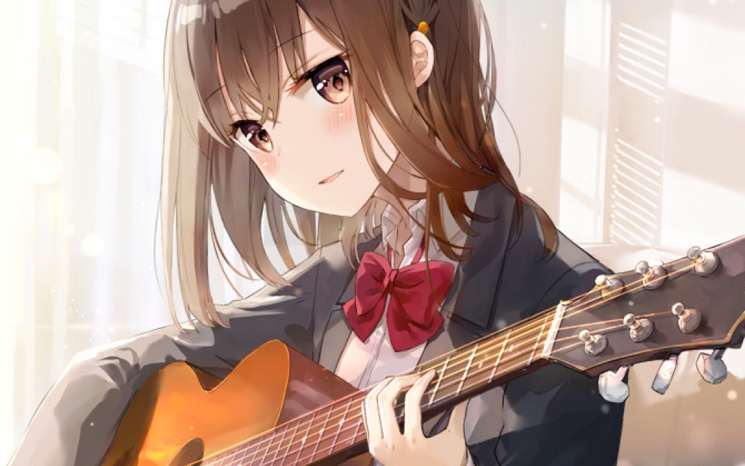 同桌的你～《某菜菜的吉他新手因为把一句玩笑当成约定傻乎乎练习这件