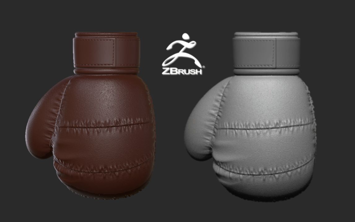 【zbrush雕刻】拳击手套模型雕刻,适合新手学的全流程案例!哔哩哔哩bilibili