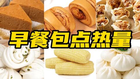 早餐包子热量丨肉包丨菜包丨豆沙包丨粉丝包丨奶黄包丨叉烧包丨核桃包丨酸菜包丨豆腐包丨白 无糖 红糖馒头丨葱油花卷丨红豆卷丨热狗卷 丨糯米烧麦丨黄金糕丨马拉糕丨糯玉米 哔哩哔哩