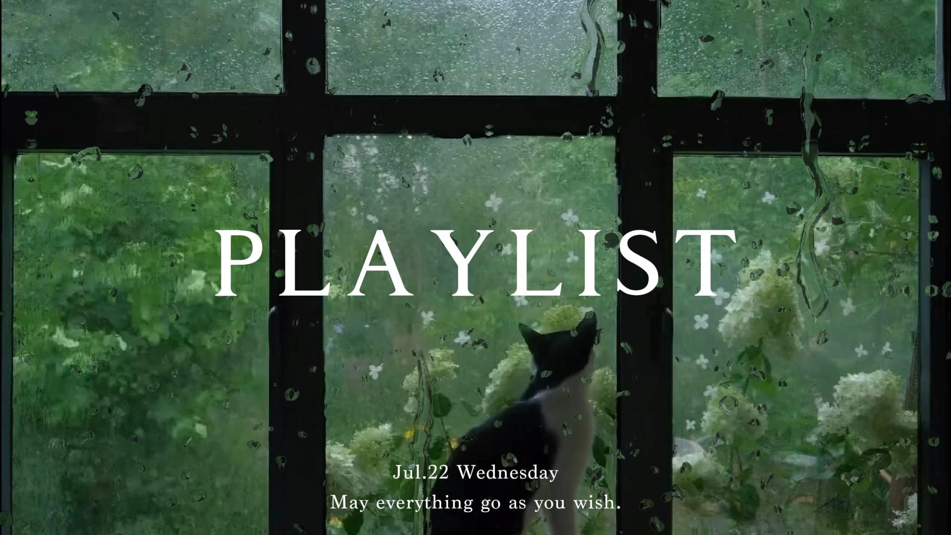 【Playlist】纯音乐+雨声｜“我猜你一定喜欢绿色”｜含倒计时｜私藏治愈歌单｜学习睡眠舒缓钢琴曲｜学习 发呆 散步背景音乐｜白噪音