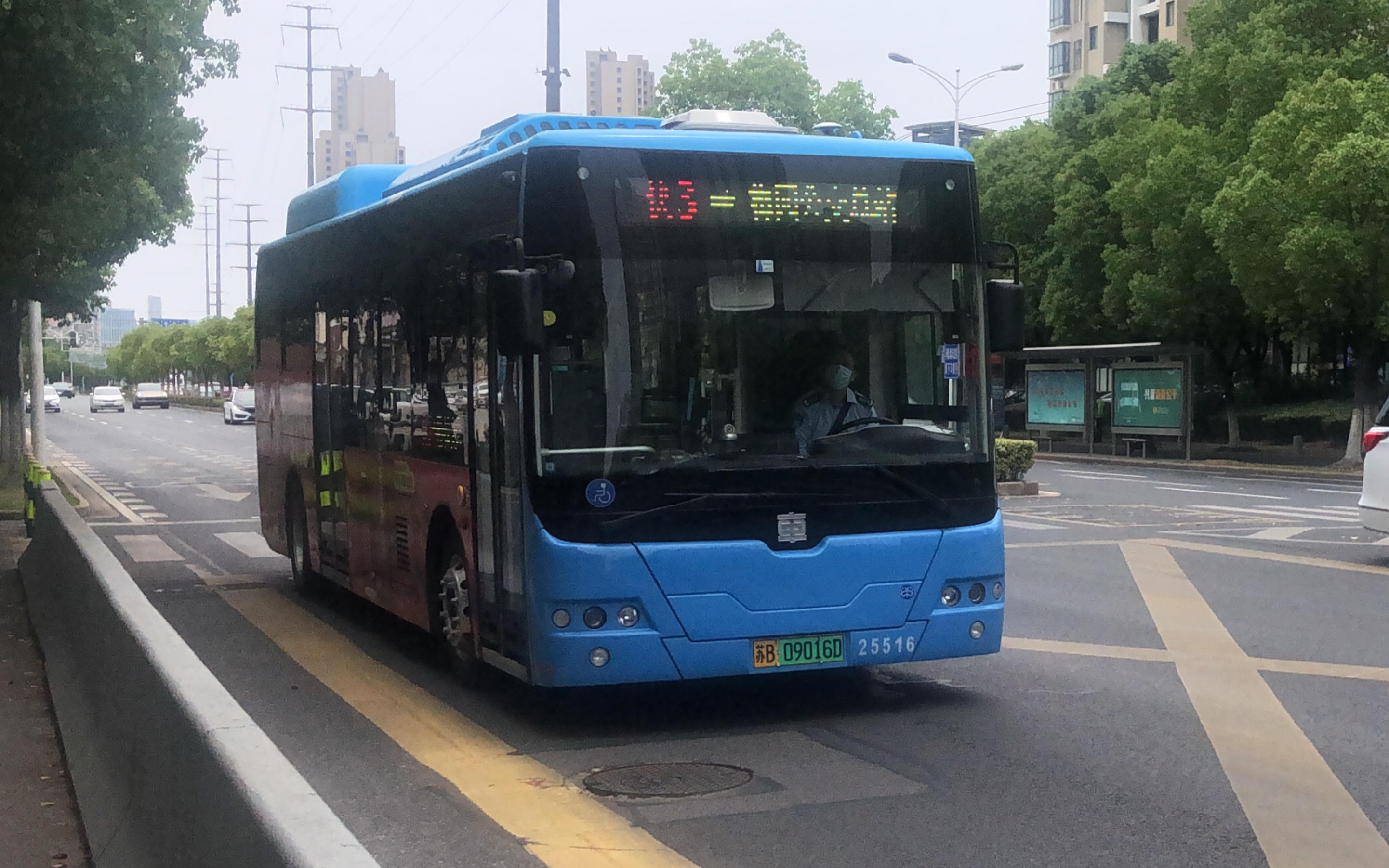 从滨湖区开往太湖新城的快线无锡公交快3线梅园公交总站市民中心东