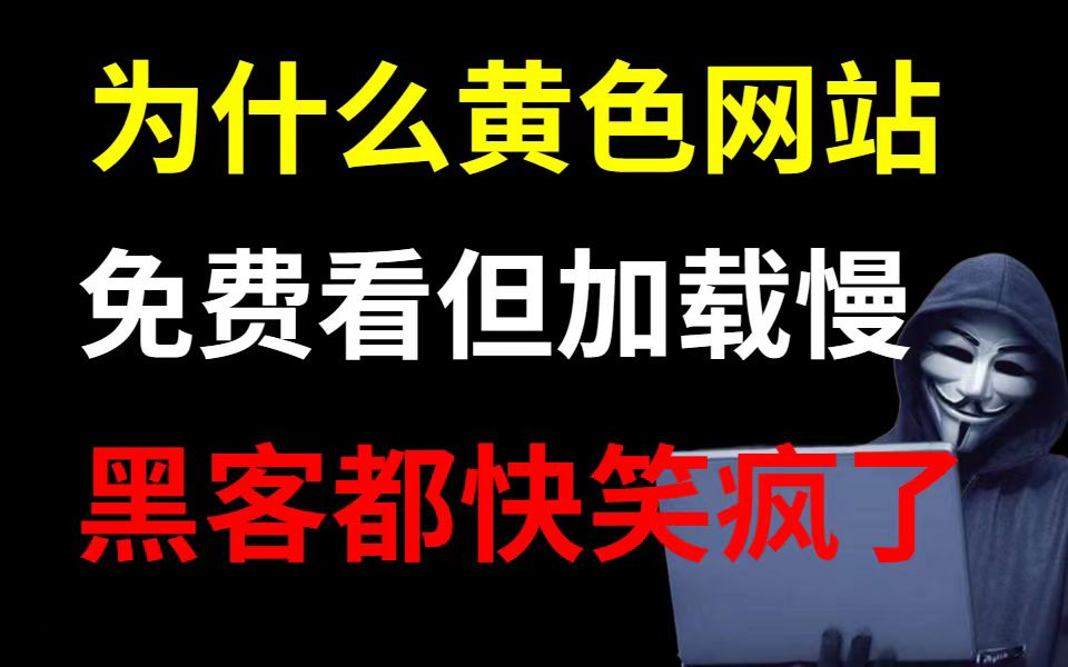 为什么颜色网站免费看但加载慢?黑客都快笑疯了!(本视频提供网络安全|信息收集|黑客技术)哔哩哔哩bilibili