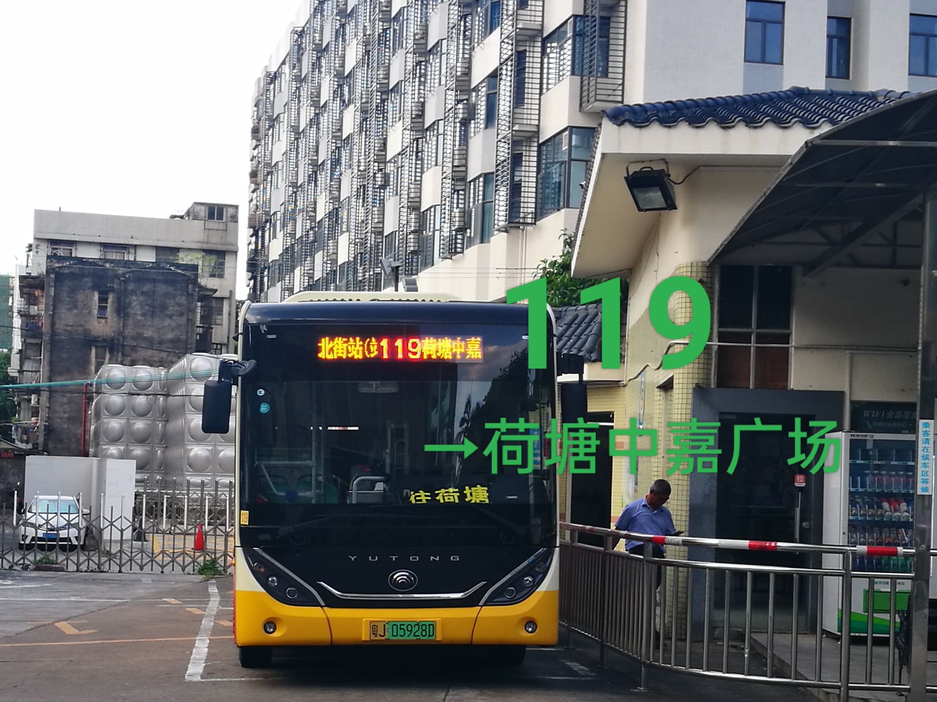 119路线公交车路线图图片