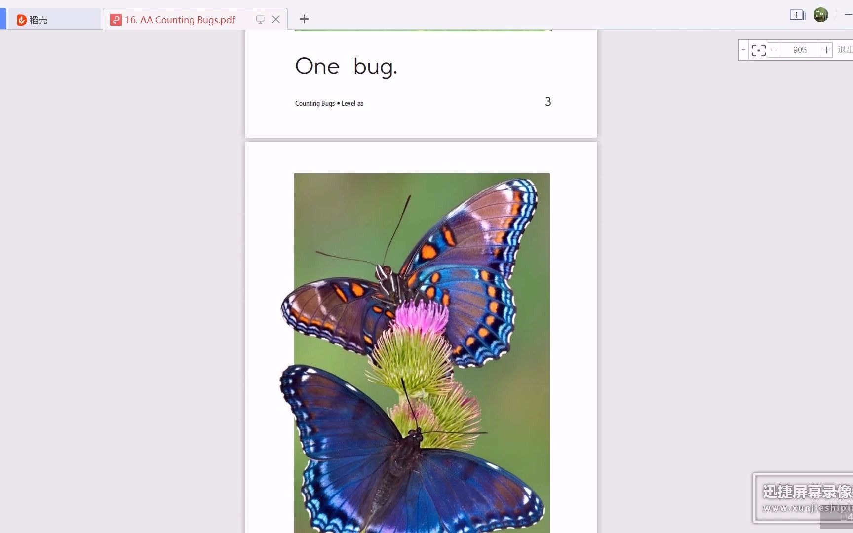 活动  原汁原味儿童英语分级阅读aa-16-counting bugs