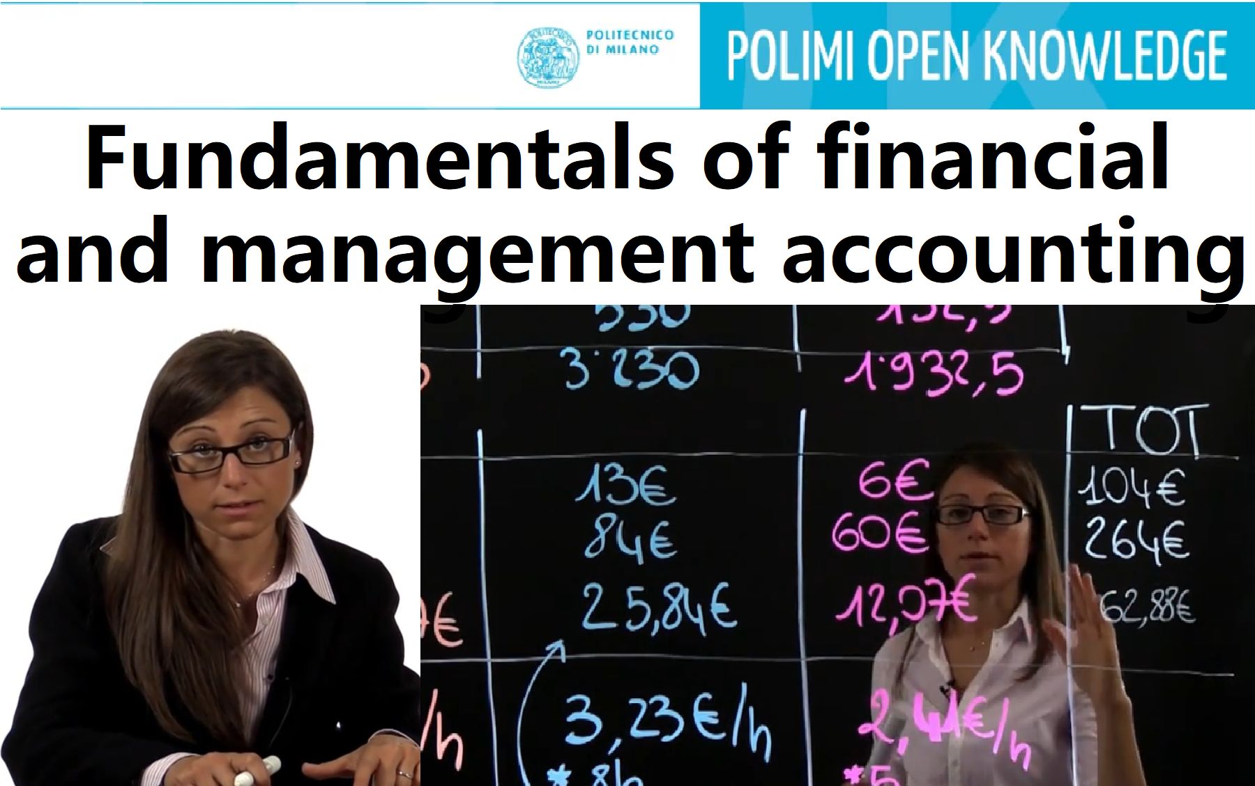 [图]财务与管理会计基础丨Fundamentals of financial and management accounting丨米兰理工大学 Agostino教师