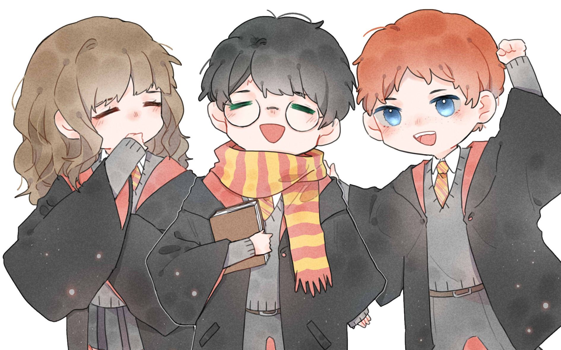 【板绘】是格兰芬多三人组