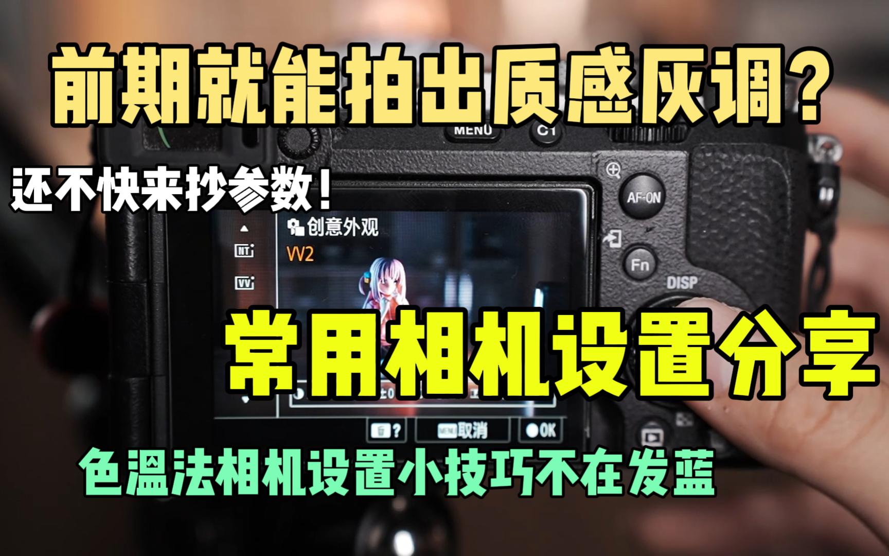 【干货分享】直出就能拍灰调?常用相机设置技巧分享 快来抄参数!色温法小技巧 拍完漫展直接拿给妹妹看哔哩哔哩bilibili