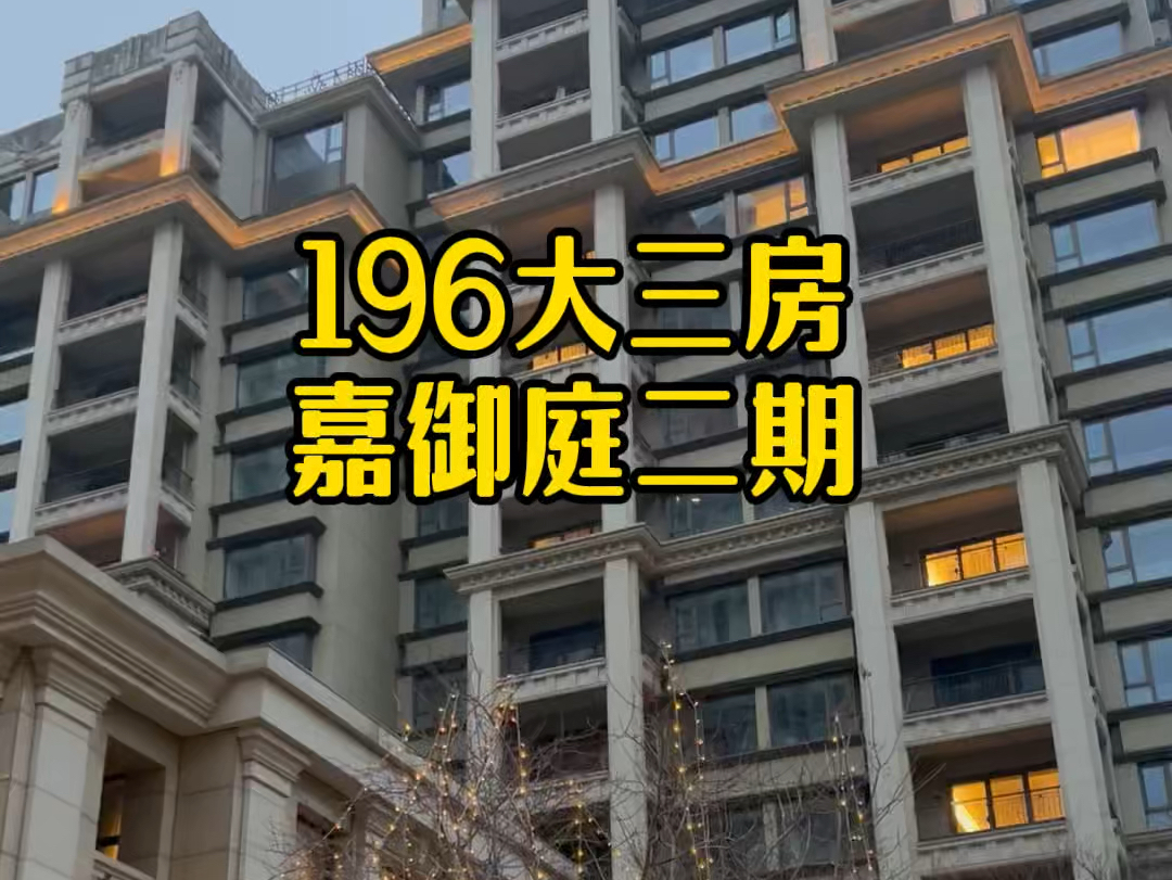 建国西路次新房 嘉御庭二期 196平方大三房 人车分流小区#建国西路#次新房#嘉御庭#嘉御庭二期#柳哥看房哔哩哔哩bilibili