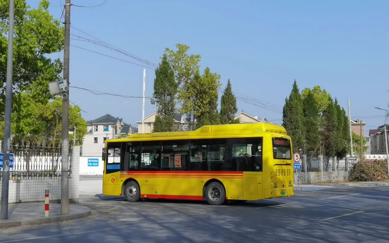 柯桥公交绍兴柯桥公交581路杨汛桥车站随拍片段