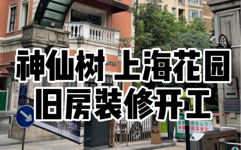 神仙树 上海花园 旧房装修开工_哔哩哔哩_bilibili