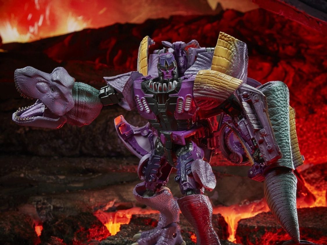 【品玩分享】变形金刚王国系列 野兽威震天/霸王龙(美版wfc-k10 日版