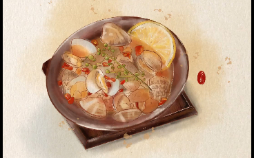 ipad水彩插画练习～花甲