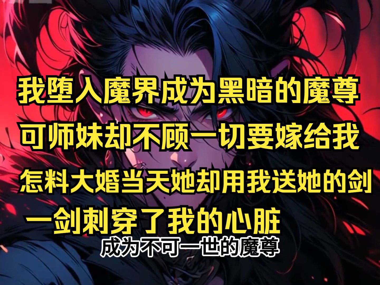 [图]我堕入魔界成为魔尊，可师妹仍不顾一切要嫁给我，怎料大婚当天，她却用我送她的剑，一剑洞穿我的心脏