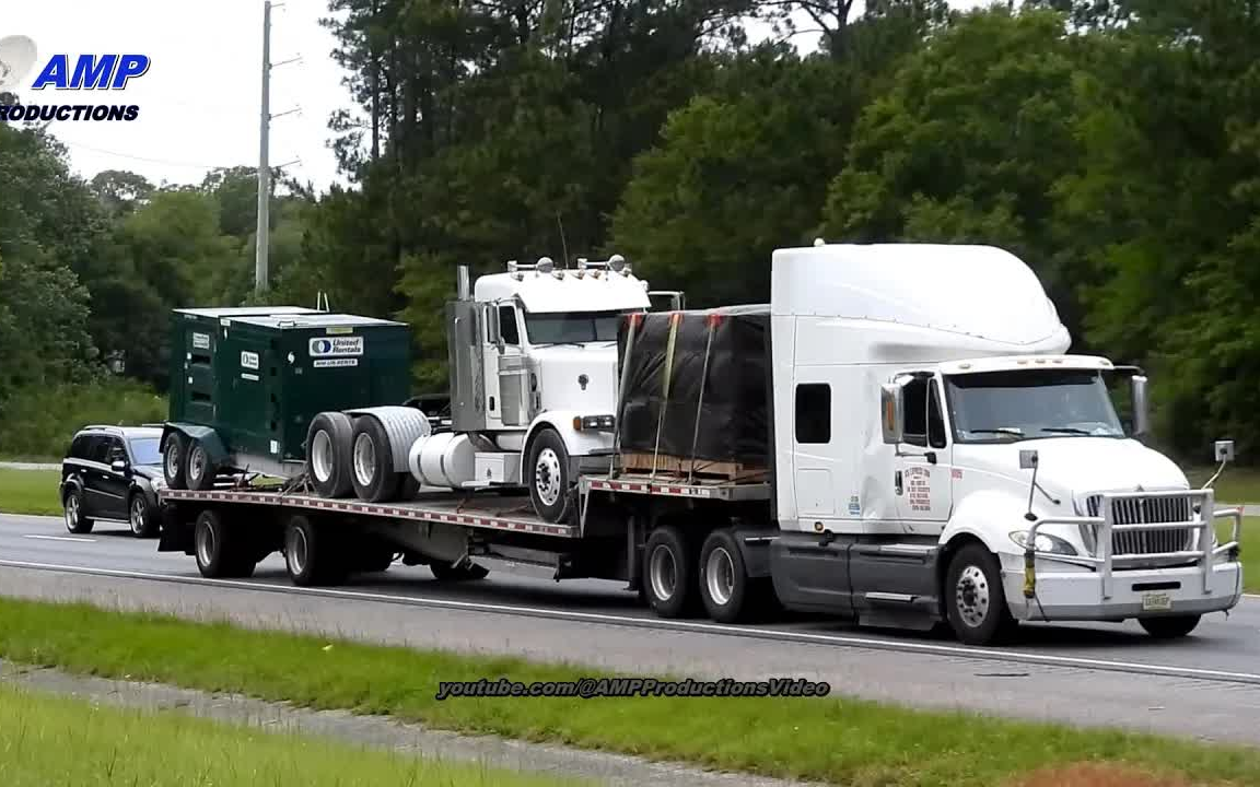 【北美卡车】【amp productions】白色国际 lt 运输 peterbilt